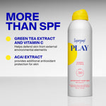 Supergoop body mist spray texture demonstration