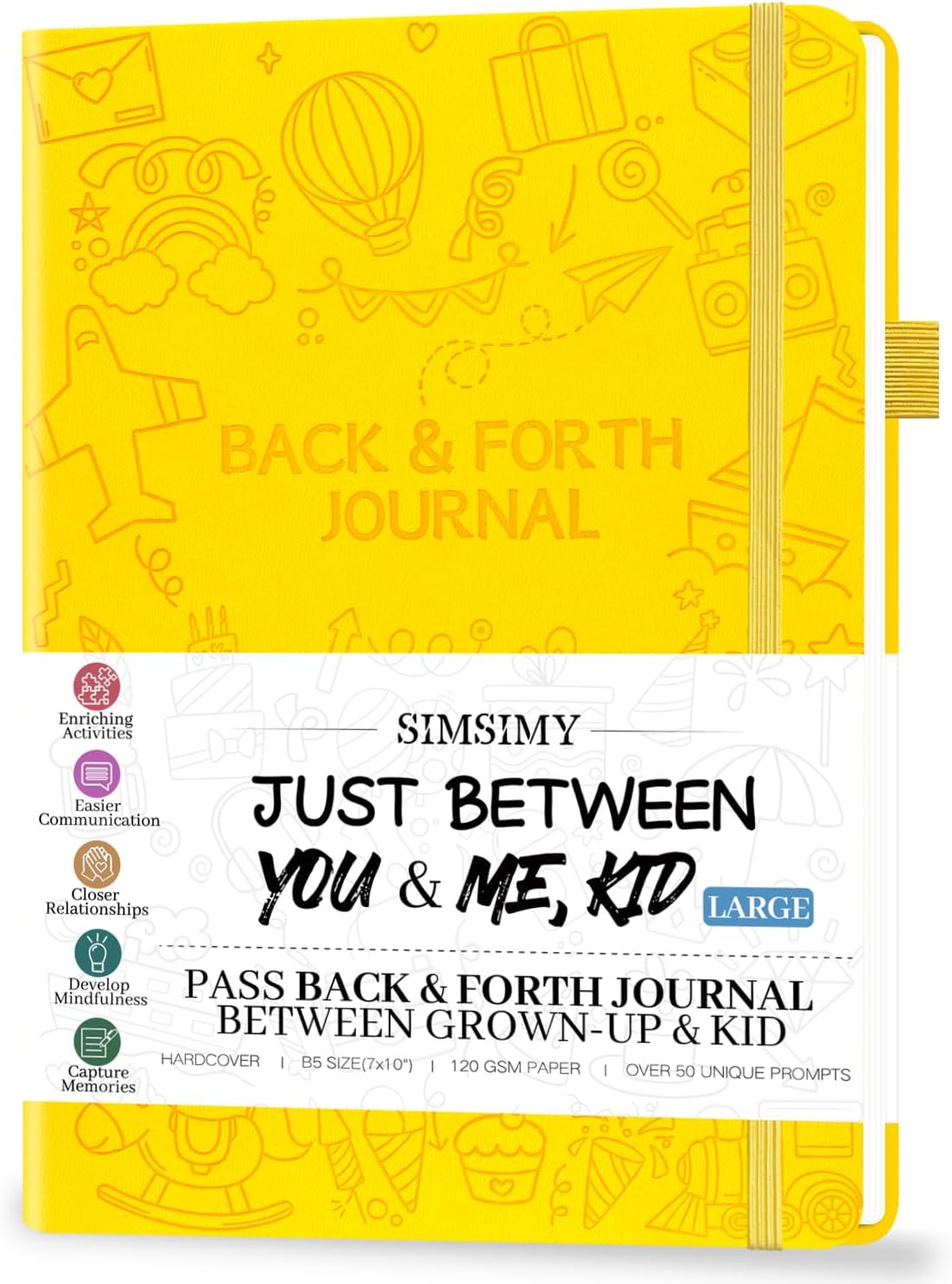 Just Between You and Me Kid Journal - A Back & Forth Journal for Grown-Up & Kid / Parent & Child to Strengthen Bond, Build Communication, and Share Memories, Interactive Writing Prompts for Kids & Adults, Gift for Girls Boys, 7"X10"-Gray - Image 9