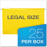 Pendaflex legal folders box of 25 with clear tabs and labels