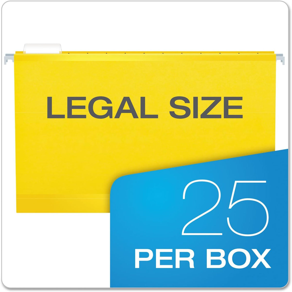 Pendaflex legal folders box of 25 with clear tabs and labels