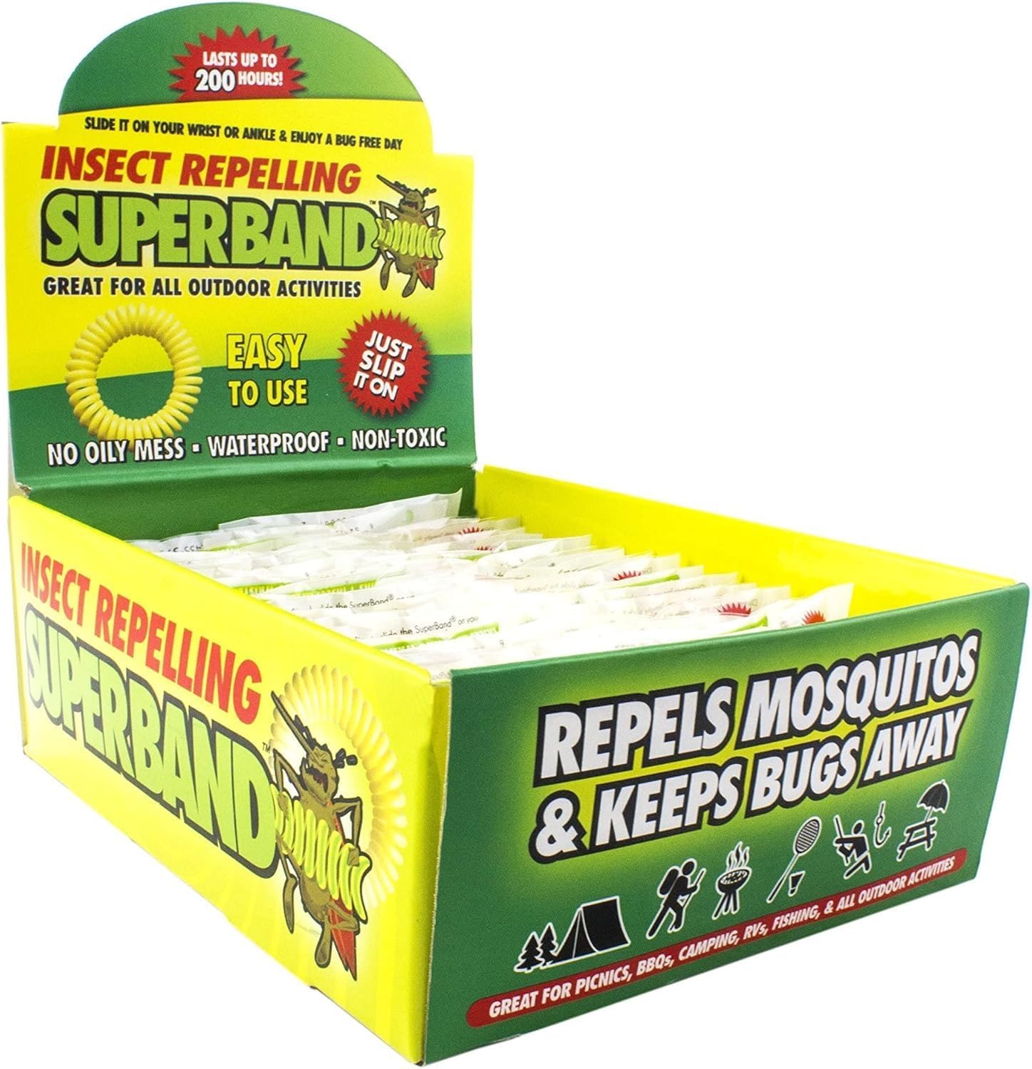 Evergreen Research SB39001 Insect Repelling SuperBand, Box of 50 - Image 1
