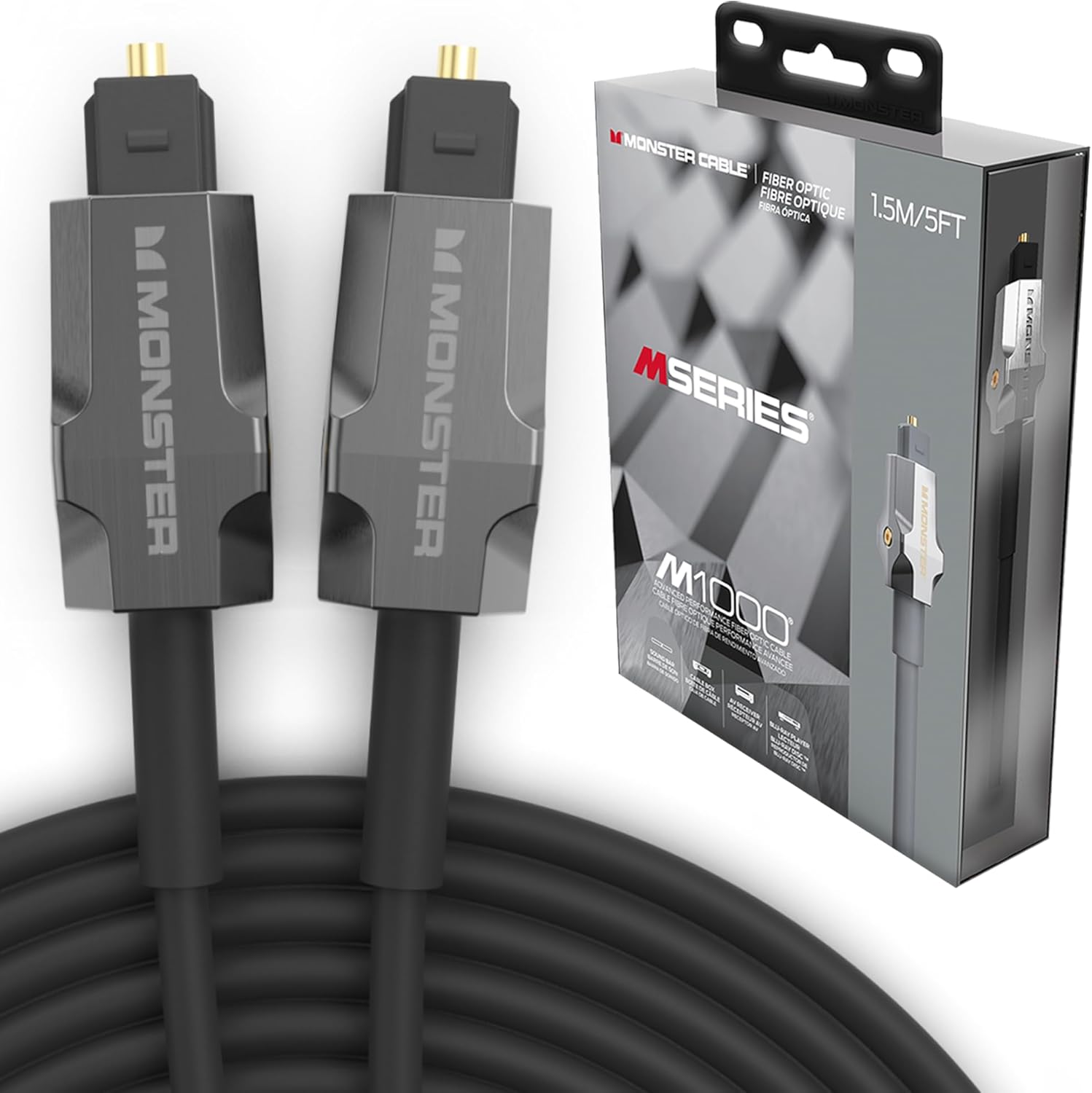 Monster M-Series 1000 Fiber Optical Audio Cable front view