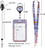 Juanooo badge holder set paired with keys and ID card