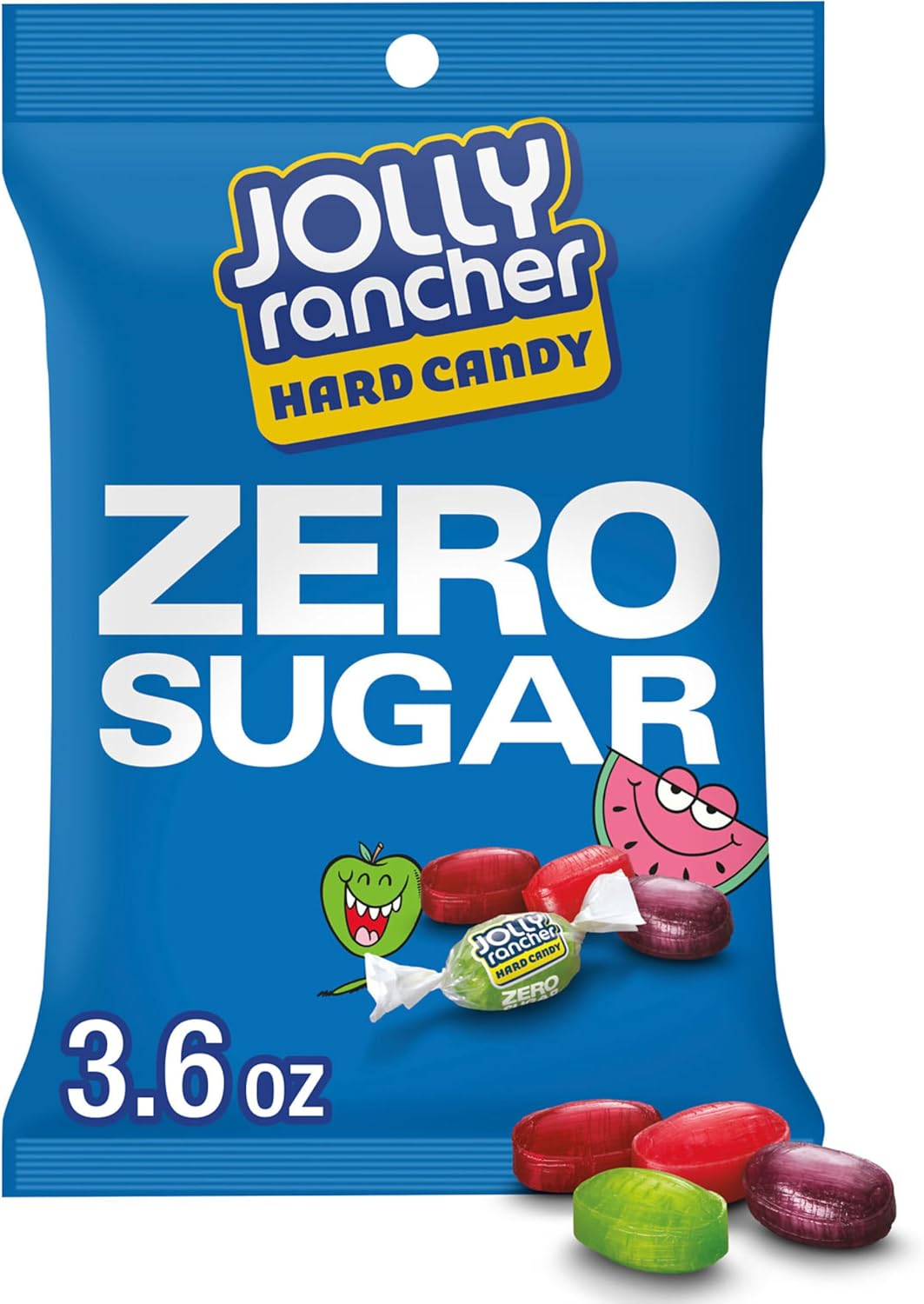 JOLLY RANCHER Zero Sugar Assorted Fruit Flavored Hard Candy Bag, 6.1 oz - Image 10