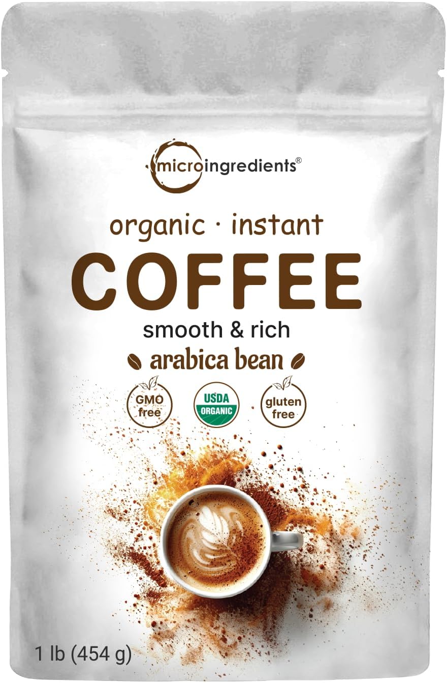 Micro Ingredients organic instant coffee front view package
