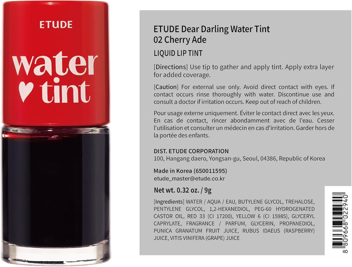 Vivid color weightless long lasting vegan lip stain bottle