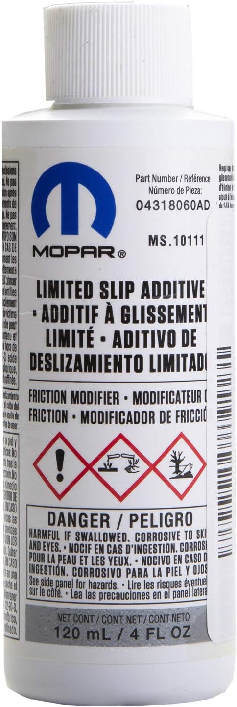 Mopar Limited Slip Additive four ounce bottle front view authentic USA import