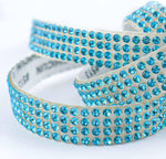 Self adhesive rhinestone ribbon backing paper demonstration