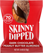 SkinnyDipped Super Dark Chocolate + Sea Salt Almonds, Vegan, Healthy Snack, Plant Protein, Gluten Free, 0.46 oz Mini Bags, Pack of 24 - Image 13