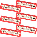 BBTO 168 pieces acrylic resin fake teeth set front view