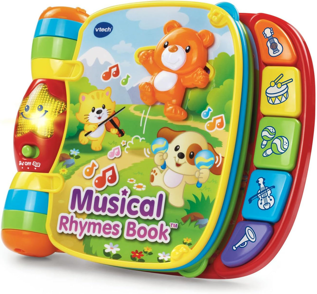 VTech Musical Rhymes Book Red front view interactive learning toy