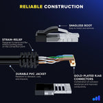 Maximm 12-pack Ethernet network cords rolled