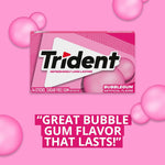 Trident Bubblegum Sugar-Free Chewing Gum, 3 Packs of 14 Pieces (42 Total Pieces) - Image 10