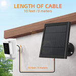 Weatherproof solar panel for outdoor security camera