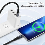 Demonstration of the cable connected to a laptop for 240W fast charging