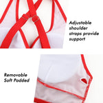 SEAFORM V neck swimwear push up padded cups