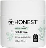 The Honest Company Sensitive Skin Rich Cream with Shea Butter in a 191.0g white tub