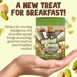 Premium packaging of Ceres Gourmet Dubai chocolate pistachio filling