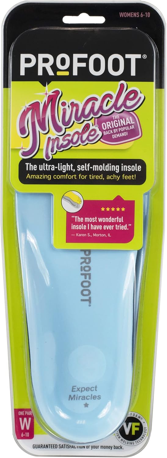 ProFoot original miracle insoles for women front view packaging