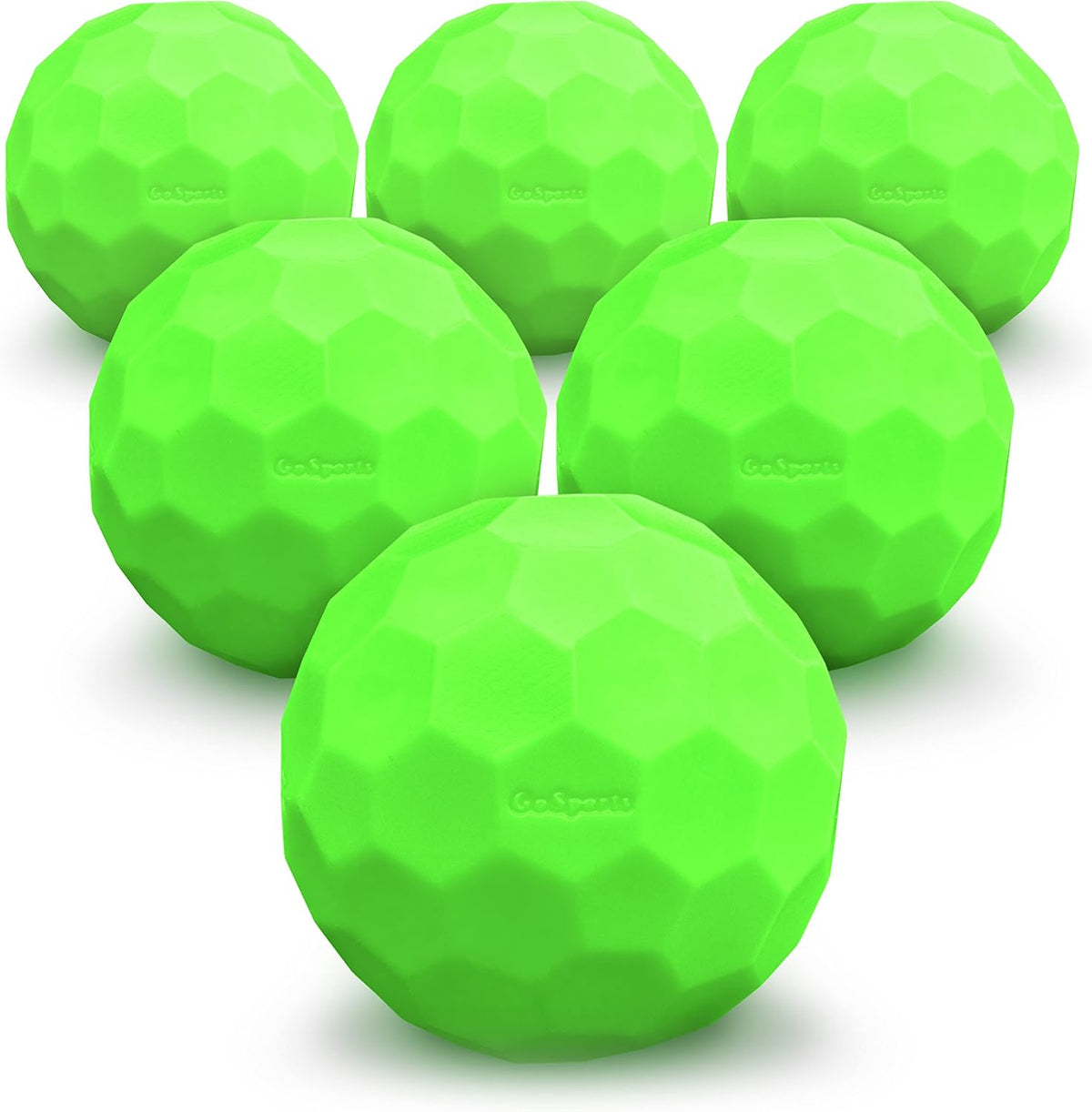 GoSports LotBall 6 pack plastic baseballs front view
