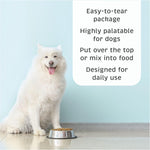 Dog nutritional supplement powder formula with active cultures for immune support