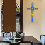 Rnuie Catholic home wall art displayed on a surface