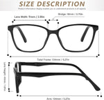 Przene reading glasses for women and men folded view