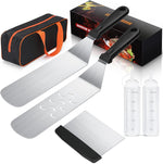 Aultong griddle accessories kit front view featuring stainless steel tools