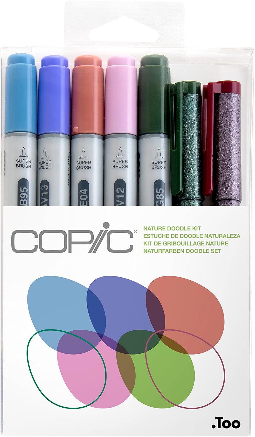 Copic Ciao Alcohol Markers People Doodle Kit, 5 Markers + 2 Multiliners Set | Dual-Tip Art Marker Set for Artists, Blendable Ink for Coloring, Drawing & Illustration - Premium Artist Set - Image 13
