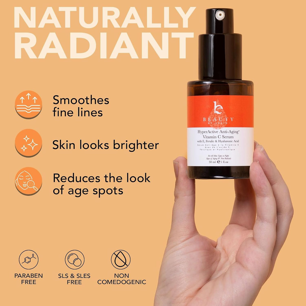 Beauty by Earth USA made organic skincare packaging label