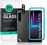 Ibywind Screen Protector for Sony Xperia 1 V 5G(6.5") 2 Pack+1 Pack Camera Len Protector+1 Back Film,9H Tempered Glass,HD,Scratch Resistant,Bubble Free,Easy Install - Image 9