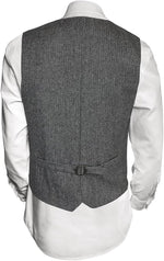 The Celtic Ranch men's wool waistcoat styled for formal dress wear