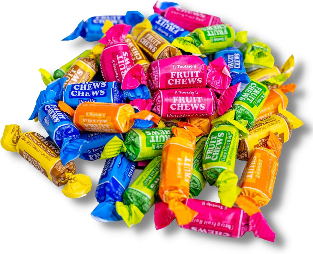 QUEEN JAX Fruit Chews texture and soft chewy candy detail