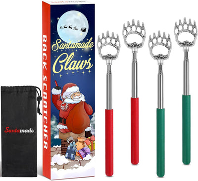 Bear Claw Back Scratcher 4 Pack, Telescopic Expendable Cool Gifts for Men, Women, Grandma, Grandpa - Funny White Elephant Gifts for Adults Useful Stocking Stuffers for Adults - Image 1