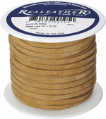Realeather SOS25-2001 Suede Leather Lace for Crafts and Jewelry Making, 0.125" x 25', Black, 1-Spool - Image 10