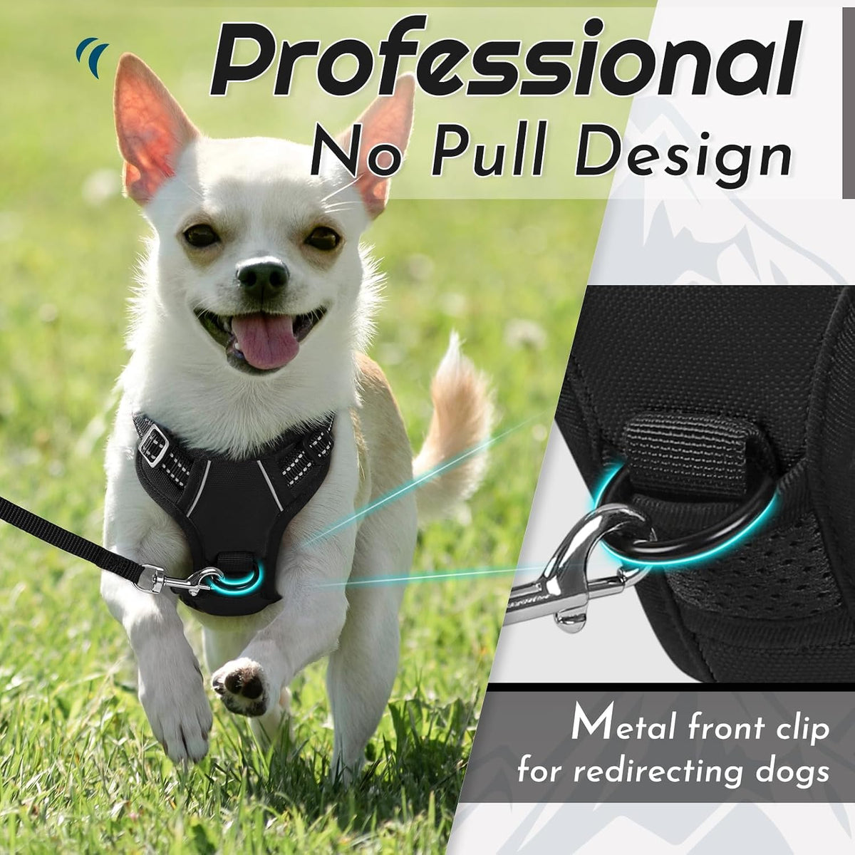 Eagloo pet vest showing breathable mesh padding interior