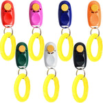 Coolrunner universal pet dog training clicker front view with elastic wrist bands strap.