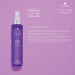 Alterna styling mist bottle next to 5 ounce measurement reference