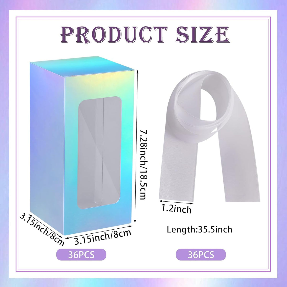Fulmoon tumbler gift box showing transparent window design