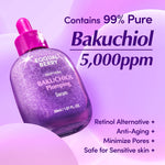 Eqqualberry Bakuchiol capsule cream jar and purple bottle set