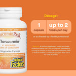 Natural Factors CurcuminRich Theracurmin dietary supplement ingredients panel