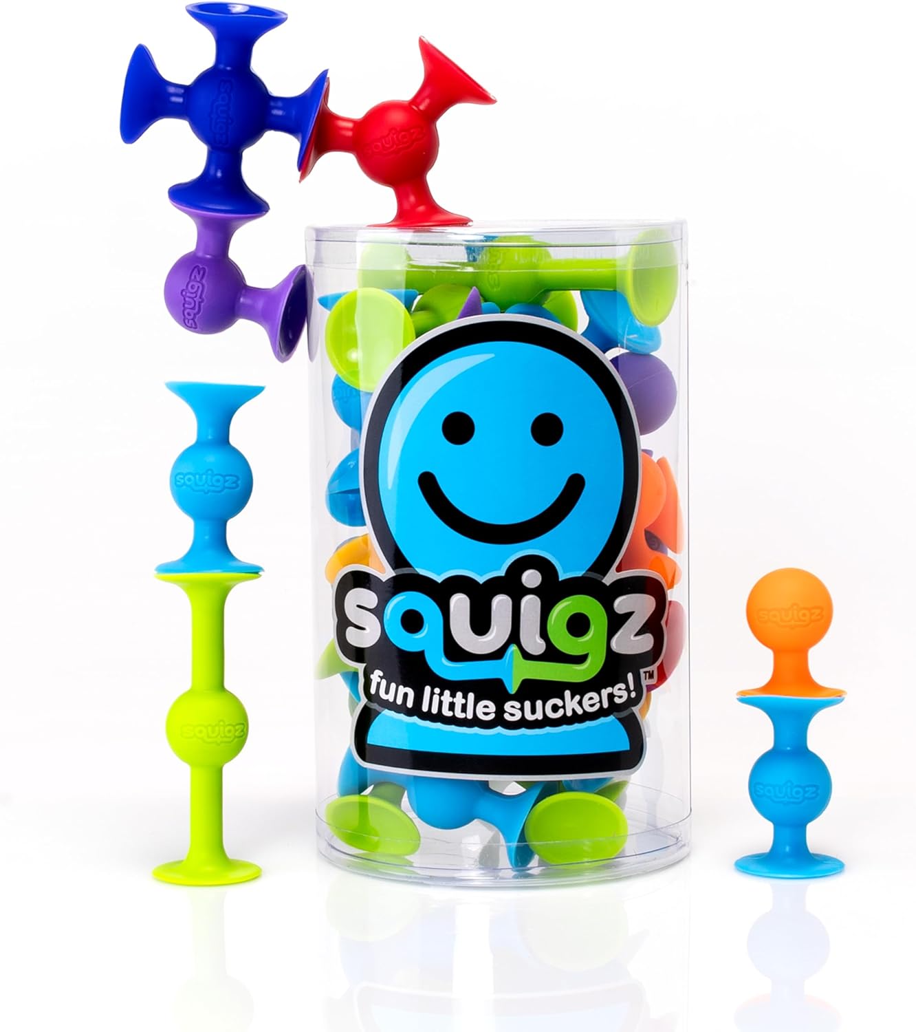 Fat Brain Toys Squigz, Multi Color (24 Pieces) - Image 1