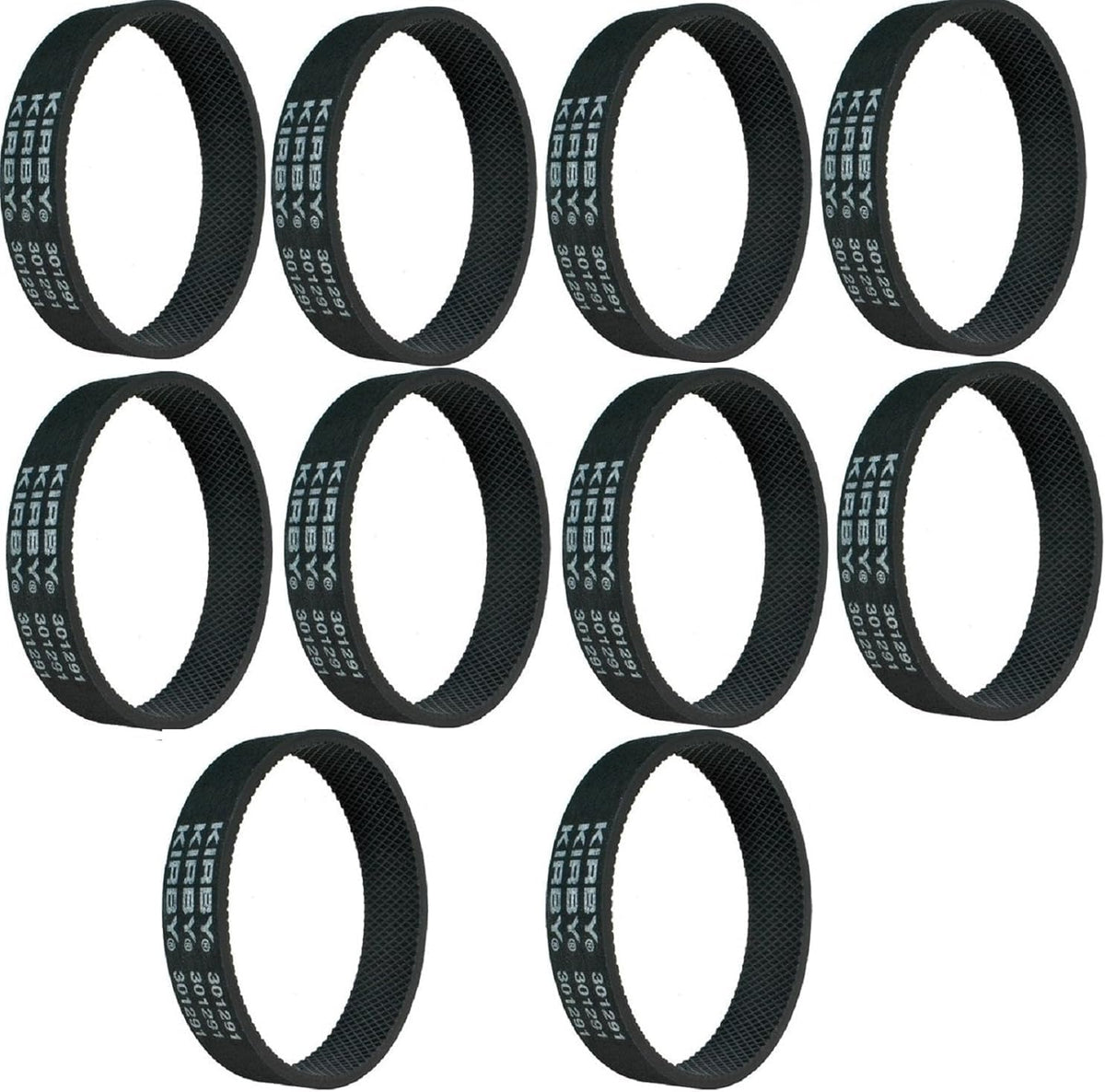 Close up of durable rubber material on Kirby vacuum belt