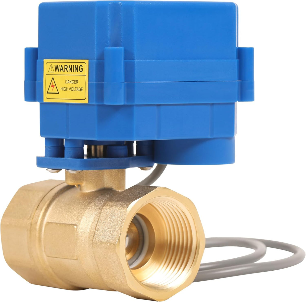 HFS(R) Brass Motorized Ball Valve Electrical Normally Closed 2 Wires Auto Return Setup 85-265V AC 3/4" NPT with 15mm Standard Port for Fluid Control - Image 10