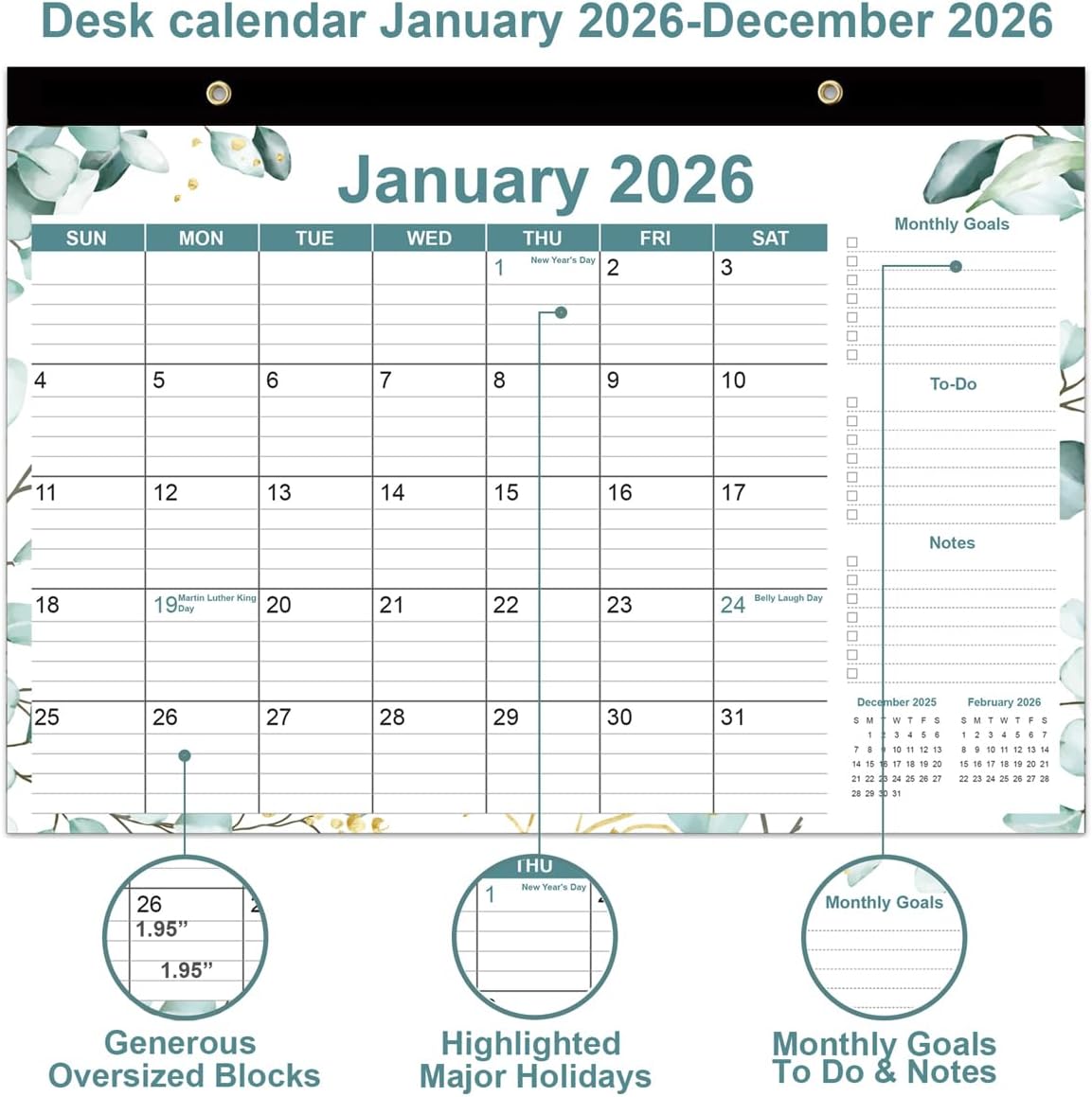 Runtioval monthly calendar page layout with daily grid blocks