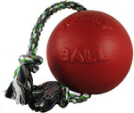 Jolly Pets Romp-n-Roll Rope and Ball Dog Toy, 6 Inches/Medium, Blueberry, Model Number: 606 BB, All Breed Sizes - Image 14