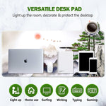 AIMSA large desk mat showing ultra smooth lycra cloth surface texture.