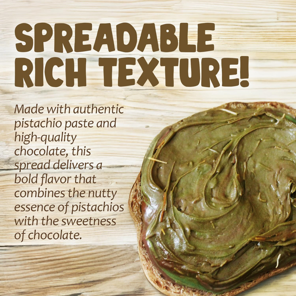 Gourmet pistachio spread with roasted phyllo kataifi ingredients