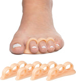 ZenToes Hammer Toe Corrector, Triple Loop Gel Toe Spacers, 4 Pack | Silicone gel stays in place all day, fits in sneakers, heels, boots. Eases hammertoe discomfort. Washable, reusable - Image 10