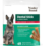 Amazon Brand - Wonder Bound Chicken Flavor Dental Sticks for Large Dogs (Over 30 lbs), 6-Ridge Shape for Plaque & Tartar Control, Freshens Breath, Made With Real Chicken, 40 Count (Pack of 1) - Image 13